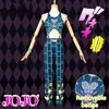 2021 Yeni Anime Altıncı Parça Jojo'nun Tuhaf Macera Taşı Jolyne Cujoh Cosplay Kostüm Tam Kadın Pamuk Ürünleri Seti J220720