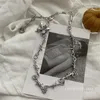 Подвесные ожерелья y2k Эстетическая прохладная цепь ожерелье бабочки