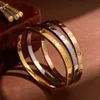 Любовь кольцо винтовое кольцо мужское полоса кольца 3 бриллиантские обручальные украшения для свадебных украшений женщины из нержавеющей стали 18K золотосека