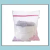10Pcs Mesh Laundry Bags S/M/L/Xl Blouse Hosiery Stocking Underwear Washing Care Bra Lingerie Travel Drop Delivery 2021 Clothing Racks Housek