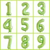 40" Large Size Green Number Balloon Aluminum Film Balloon Children Birthday Anniversary Festival Party Decor Supplies MJ0699