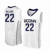 Uconn Huskies Collegeバスケットボールジャージ1キリスト教のVital Jerseyアルテックギルバートケンバ15ウォーカーBOOTRIGHTRIGHTRING RAYカスタムステッチ