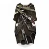Женское платье Парикмахерские ножницы 3D-графика Свободные платья для дочерей с принтом и длинным рукавом Повседневное летнее платье с карманом W220616