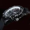 Design męskie zegarek gumowy pasek VK kwarc ruch na rękę 6Pin Mutilfuctional Chronograph Big Dial Sport Sport ze stali nierdzewnej czarny zegarek Man Case Man