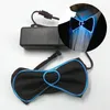 Bow ties light up mens tie necktie luminous flashing for 댄스 파티 크리스마스 이브닝 장식 보우 타이 보우