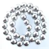 WOJIAER Silver No Magnetic Hematite Stone Round Ball Beads 2 3 4 6 8 10 12mm For DIY Jewelry Making Necklace Bracelet BL304