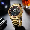 NIBOSI Orologi da uomo Orologi da polso al quarzo Orologio cronografo di marca di lusso Orologio moda oro Uomo Mani luminose Relogio Masculino 220530