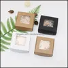 Geschenkwikkeling Eventfeest Spaar Feestelijke huizentuin Handgemaakte Soap Kraft Paper Box Trinket Haarspeld sieraden Organisator Lipgloss Containers Tra