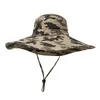 Camouflage visser hoed feestartikelen camoufleert caps sport blad jungle militaire kap vissers hoeden zonnescherm gaas cowboy gc13788