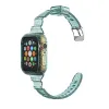 Mode Bling Multi Color Band Bandjes Crystal Clear Transparante Dunne horlogebandjes Strap voor Apple Iwatch 38mm 40mm 42mm 44mm