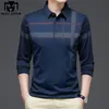 Merk Plaid Polo Shirts Mannen Lente Herfst Lange Mouw Tee Shirts Homme Slim Fit Koreaanse Casual Camisa Polos T1068 220408