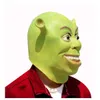 Green Shrek lateks maskeler film cosplay pervane Yetişkin Hayvan Partisi Maskesi Cadılar Bayramı Partisi Kostüm Fantezi Elbise Top GC1254
