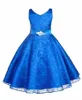 Girl Dress Kids Wedding Bridesmaid Children Clothes Summer Evening Party Princess Costume Lace Teenage Daughter Clothes 220521