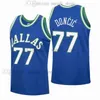 NCAA MEN DONCIC 77 LUKA Jerseys Basketball Blue City Navy zarobił zielone czarne złoto 7 Koszulki sportowe Kobiety dla dzieci młodzież