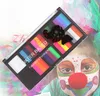 Halloween-themafeest Watergedragen schilderij Rainbow Face Paint Kit Kleurrijk gezicht Body-palet Blijvend kerstmake-upeffect