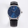 AI 459402 Moon phase fine steel mechanical watch 40mm diameter with fully automatic movement dome sapphire crystal glass mirror