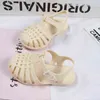 Sandaler Kids Girls Cut-Outs anti-Slippery First Warker Breattable Jelly Shoes PVC Summer Toddler Boy Sandaler Solid Cute Colorful G220523