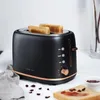 Fabricantes de pão de aço inoxidável torradeira elétrica doméstica Automática Baking Breakfast Breakfast Machine Toast Sandwich Grill forno 2 Slicebread Make