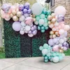 152pcs/set Diy Mermaid thema Ballonet baby kinderen verjaardagsfeestje afstuderen Ceremonie bruiloft decoratie krans ballonnen