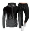 Designer Men Tracksuit Set Hoodies + Pants 2 Piece Set Mens Hooded Sweatshirt Sport Joggers Sweatpants Passar Male Jogging Suits