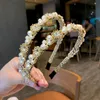 Bling Crystal Headband Akcesoria do włosów dla kobiet luksxury ręcznie robione z koralikami designerskie opaski do włosów całe łuk hoop opaski na głowę idealny prezent