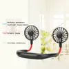 USB Gadgets Rechargeable Neckband Lazy Neck Hanging Dual Cooling Mini Fan