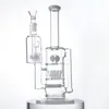 Wysroczy Perc Hookahs szklane bongs zraszacz grzybowy Perkolator z łapaczem popiołu i miską 12 cali 18 mm staw żeńskim gęsto 5 mm