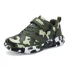 Kids Camouflage Shoes Boys Sneakers Boys Sport Running Shoes Children Leather Non-slip Casual Lightweight Trainers Outdoor Shoes G220527