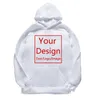 Personalizado Casal Hoodies DIY Texto Imagem Imprimir Homens / Mulheres Casual Roupas Corporativas Personalizado Aniversário Moletom Drop 220816