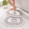 Tapijten ovaal badkamer mat microfiber badtub zijkantjes matten huis tapijten niet-slip keuken portier drouch tapis salle de baincarpets