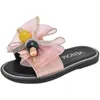 Children Girls Slippers Summer Kids Flip Flop Shoes Sandals Fashion Bow Home Slippers Shoes Soft Bottom Girls Sandals G220418