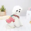 Abbigliamento per cani Vestiti Kawaii Gonna con bretelle stampate a fiori per animali domestici Costume novità XS S M L Taglia XL Abbigliamento per cani Cane
