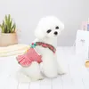 Vêtements pour chiens Vêtements Kawaii Pet Flower Imprimé Jarretelles Jupe Robe Nouveauté Costume XS S M L XL SizeDog ApparelDog