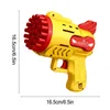 Macchina per bolle per bambini Rocket 29 fori Pistola per bolle di sapone automatica Giocattolo per esterni Forniture per feste di nozze Bambini Regalo di compleanno estivo Y220725