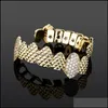 Rejilla de dientes de Hip Hop de circonio canino suave en relieve, conjunto de parrillas TopBottom de piedra Cz con hielo para hombres y mujeres, entrega de gota 2021 Grillz Denta