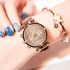 Zegarwatche marka kobieta zegarek luksusowy kwarc ze stali nierdzewnej Nieregularne zegarki Temperament Bracele prosty dla damskich prezent renod Mujerwristwa