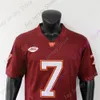 coe1 2022 New NCAA Virginia Tech Hokies Football Jersey 7 Michael Vick College Taille Jeune Adulte Rouge