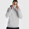 Streetwear hoodie med mask solid färg tröjor män hip hop hoodie med kanga pocket mens hoodies tröjor l220704