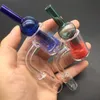 Vente en gros Sand Quartz Banger Nail avec verre coloré Carb Cap Set 10mm 14mm 19mm pour Glass dab rig Water Bong