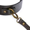 BDSM Bondage collier de chien en cuir érotique retenue de cou avec chaîne de plomb fétichistes jeu de rôle pour adultes produit de jeu de rôle jouets sexy pour les Couples