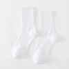 Мужские носки соединяют мужчины простые хлопковые спортивные спорт зимний лето белый черный теплый баскетбол мужчина элегантный высококачественный качественный человек