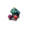 925 Sterling Silber baumelnder Charm Emaille Prinzessin Ballon Charm Schloss Perle passend für Pandora-Charm-Armbänder DIY-Schmuckzubehör