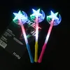 Brinquedos infantis LED GLOW Stick Wand Five Star Fairy Wand Sticks Sticks Light Up Toys Halloween Children Toy