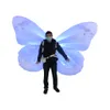 Parade Performance Lighting Flatable Butterfly Wings 2M LED Clothing Walking Bow Up Colorful Wings Costume For Concert Stage SH273R