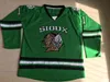 MIT # 11 Zach Priise Dakota Hockey Джерси мужская 100% сшитая вышивка, боевые челки Sioux Dakota Hockey Hockey Jerseys черный белый зеленый