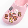 Accessoires de dessin animé en PVC, animaux mignons, ornements de chien adaptés aux chaussures de crocodile, breloques, cadeau de fête