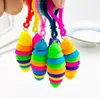 DHL Nieuwe 7 cm Caterpillar Toy Decompression Toy Slak hanger Slug Keychain Children's Toys Christmas Gift