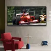 F1 bil racing affisch canvas målning tryck hoom dekor väggkonst bild för vardagsrum hem dekoration ramlös
