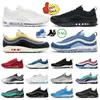 Desinger 97 97S Running Shoes for Men Women Halloween Sean Wotherspoon Black Jesus Bright Citron Bradient Fade Bred Gold Outdoor Sports Trainer Trainer