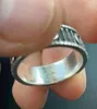 2022 Gerçek 925 Sterling Gümüş Yüzük Basit Köpüklü Yuvarlak Açık Zirkon Yüzüğü Kadınlar için Klasik Lüks Düğün Aksesuarları Takı R2304